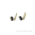 Conector de cabeçalho de pino de 2,54 mm, fileira única 4P